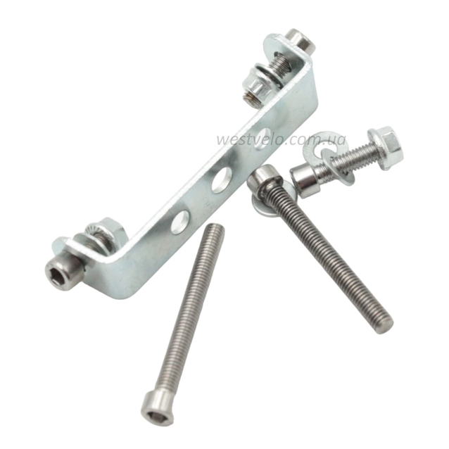 Багажник універсальний алюмінієвий чорний на три підпори збірний на болтах фото westvelo.com