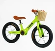 Велобіг 14 Corso надувні колеса, магнієва рама «KIDDI»  LT-14127 салатовий, алюмінієві обода, підставка для ніг, корзинка фото westvelo.com
