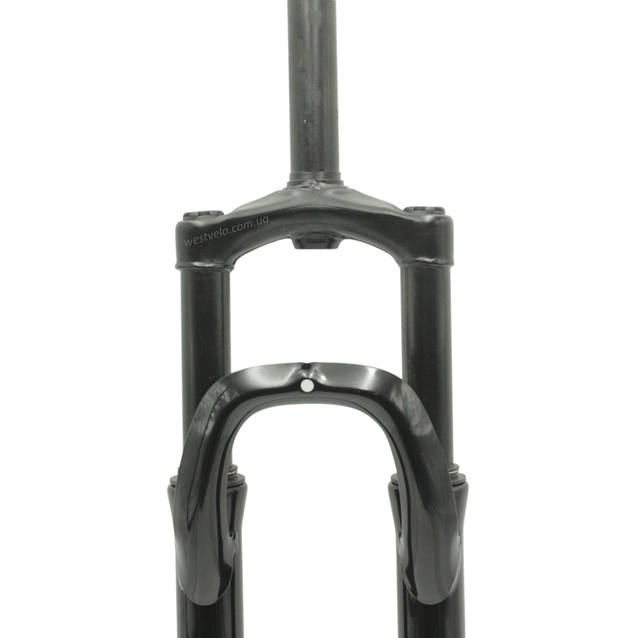 Вилка 27.5 аморт. безрізьб. Weiyi (881) Ø28.6mm, disk. шток L-190mm чорна глянцева фото westvelo.com