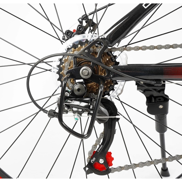 Велосипед 26 ST Corso «ENERGY» EN-26302 сталь 15", (к-т SHIMANO) чорно-червоний фото westvelo.com