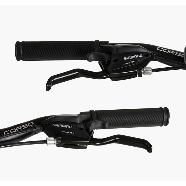 Велосипед 26 AL Corso «EVOLUTION» EV-26470 алюміній 13", (к-т SHIMANO) чорно-сіро-жовтий фото westvelo.com