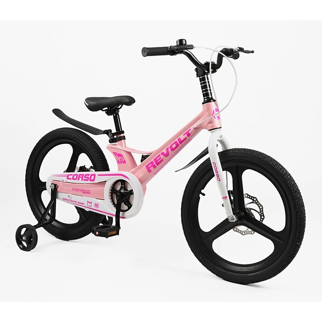 Дитячий велосипед 20 MG Corso «REVOLT» RV-20409 магнієва рама, світло рожевий фото westvelo.com