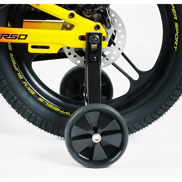 Дитячий велосипед 16 MG Corso «SKY» SK-16920, магнієва рама, помаранчево-червоний фото westvelo.com