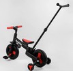 Велобіг-трансформер, 2-кол з батьківською ручкою, PU 10 BestTrike алюміній 23031 чорно-червоний, складний, батьківська ручка, знімні педалі фото westvelo.com