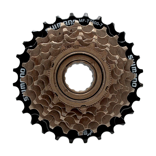 Зірка задня різьбова 6-рик SHIMANO TZ500 репліка (14-28T) фото westvelo.com