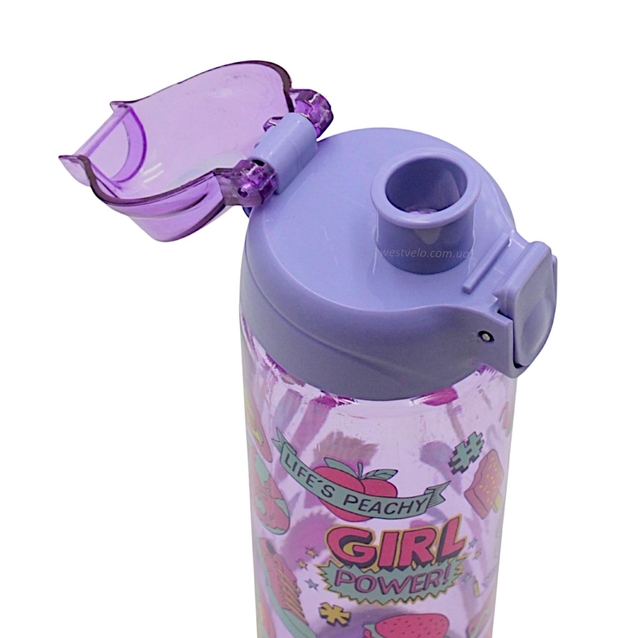 Фляга 700 ml "Be nice" пластмасова, фіолетова фото westvelo.com