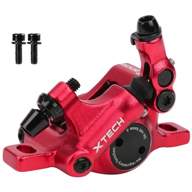 Супорт гальмівний дисковий (Ø120-160) (універсальний) Zoom Xtech, червоний матовий фото westvelo.com