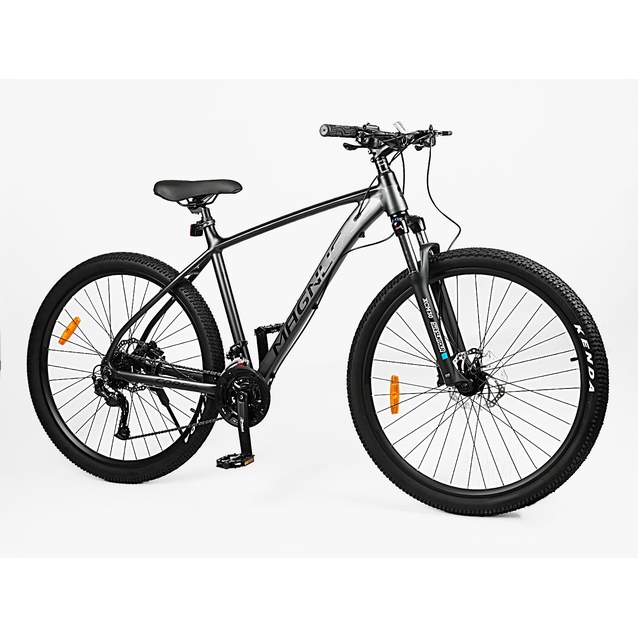 Велосипед 29 AL Corso «MAGNUS» MG-89626 алюміній 21", (к-т SHIMANO) графіт матовий фото westvelo.com