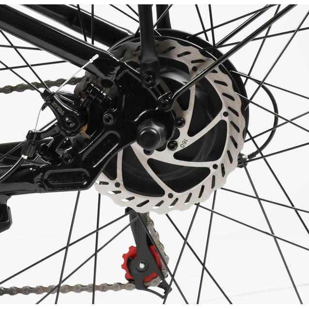 Електровелосипед 26 AL Corso «MISTRAL» MS-26219 алюміній, двигун 600W, акумулятор 48V20Ah, чорний фото westvelo.com