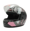 Мото шолом, закритий (XS 53-54) F2,чорно-рожевий глянець (825-1) фото westvelo.com