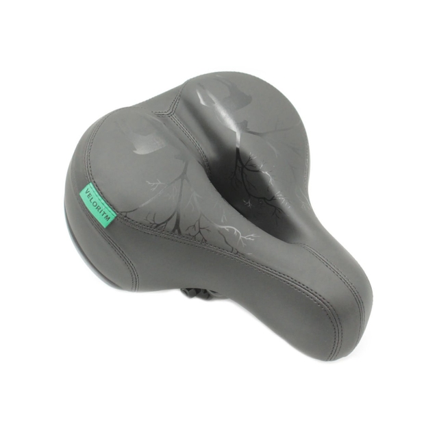 Сідло на пружинах з отвором (10-12) чорне матове фото westvelo.com