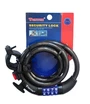 Замок на код змінний 4 цифри TONYON 523 Ø12mm-1000mm з кріпленням на раму фото westvelo.com
