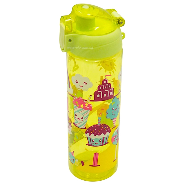 Фляга 700 ml " ice Cream" пластмасова, зелена фото westvelo.com