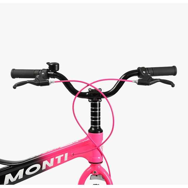 Дитячий велосипед 20 MG Corso «MONTI» MT-20002, магнієва рама, чорно-рожевий фото westvelo.com