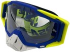 Мото окуляри Кросс-ендуро "MO-7" жовто-сині з прозорими лінзами фото westvelo.com