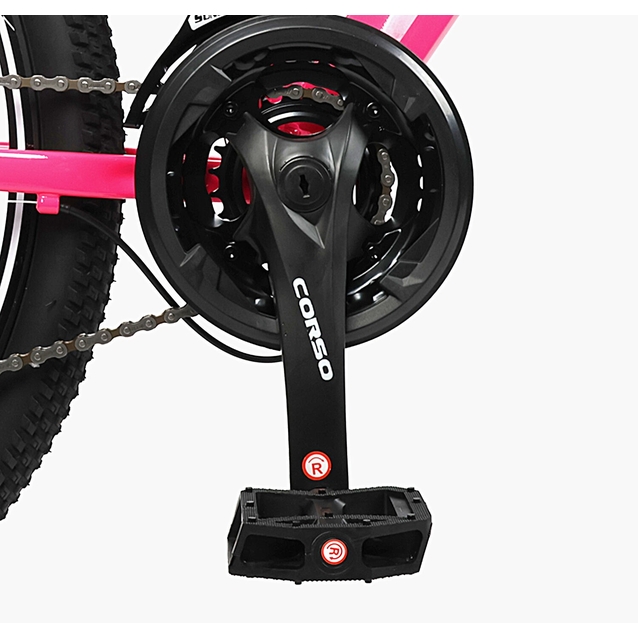 Велосипед 26 AL Corso «PROJECT»  RJ-26218 алюміній 13", (к-т SunRun) рожевий фото westvelo.com