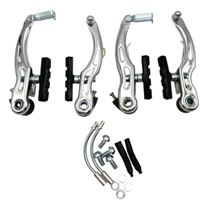 Гальма V-brake (перед + зад) сталеві нікель