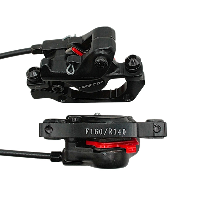 Гідравлічні гальма LOGAN GW (зад R/1660мм + перед F/880мм) ротор Ø160мм фото westvelo.com