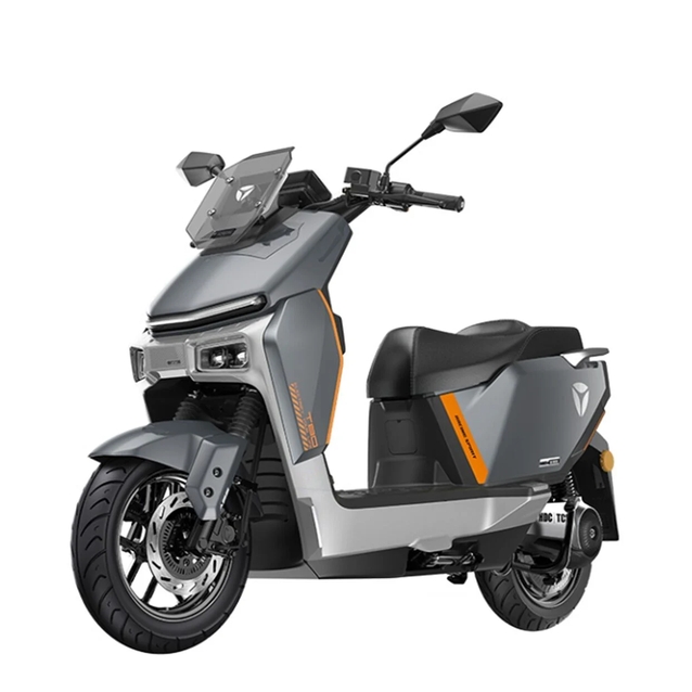 Електроскутер Yadea «GS80» 0948, двигун 2999W, акумулятор 72V 50Ah літій-залізо-фосфатний, сірий, колеса 12" фото westvelo.com