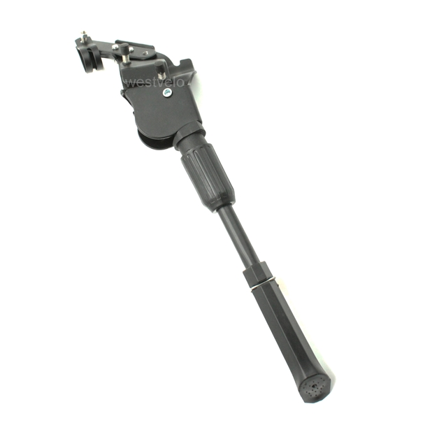 Підніжка регульована 24-29 на зад, під 3 болти з кнопкою, сталева чорна фото westvelo.com