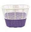 Кошик пластмасовий сітка, фіолетово-білий з кришкою фото westvelo.com