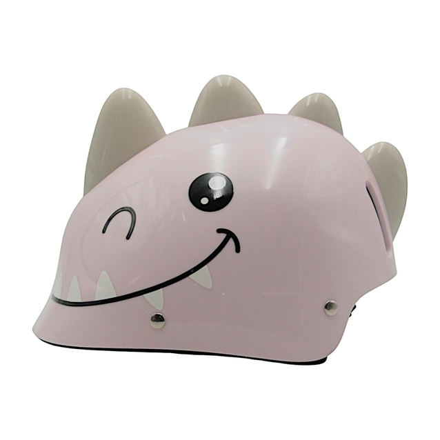 Вело шолом дитячий 586  "Динозавр" рожевий, регульований фото westvelo.com