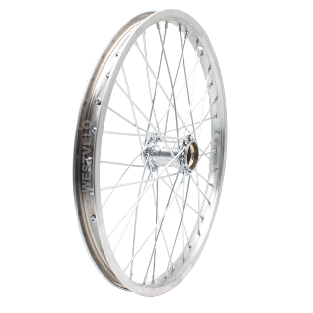 Колесо 20 зад, обід нікель, спиця 3мм, стакан фото westvelo.com