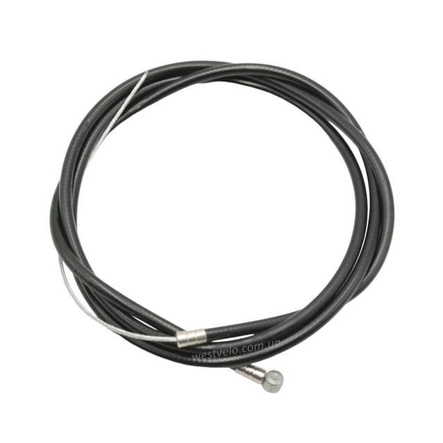 Кожух тросу 1.2-м довгий чорний, з AL наконечниками + гальмівний трос 1.45м фото westvelo.com