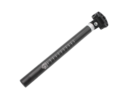 Труба сідла Ø25.4мм алюміній, L-30см. на глагол, чорна глянцева "MYSPACE"