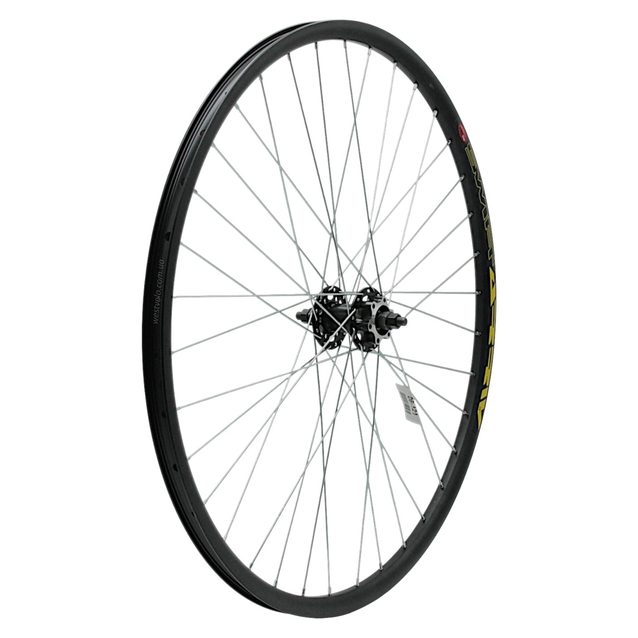 Колесо 28-29 перед, обід 2-ний чорний дисковий, втулка ST. SHUNFENG, диск 6 болтів (STAR CIRCLE) фото westvelo.com