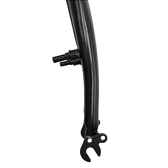 Вилка 16 сталева Ø25.4mm V-brake L-195mm р.з L-90mm чорна фото westvelo.com