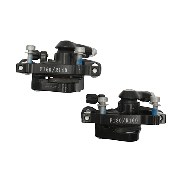 Дискові гальма LOGAN DX-2007 : 2 супорта F160/R140+F180/R160, 2 диски Ø160) фото westvelo.com