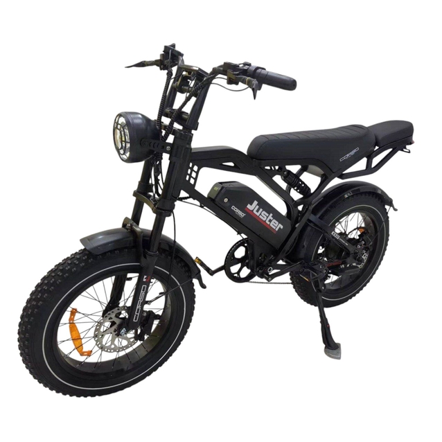 Електрофетбайк 20 ST Corso «JUSTER» J-40524 сталь, дв 500W, акум 48V15AH, (к-т SHIMANO) чорний