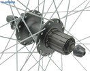 Колесо 26 зад, обід 2-ний чорн.диск,втул. AL SHIMANO DEORE касета (8-10S), диск 6 болтів, ексцентрик фото westvelo.com