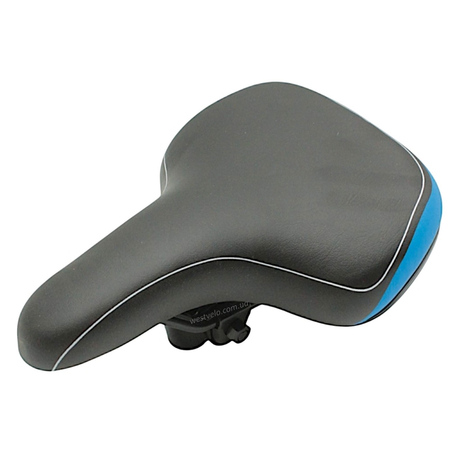 Сідло мтв «Плоске» синя смуга (260x193) 308 фото westvelo.com