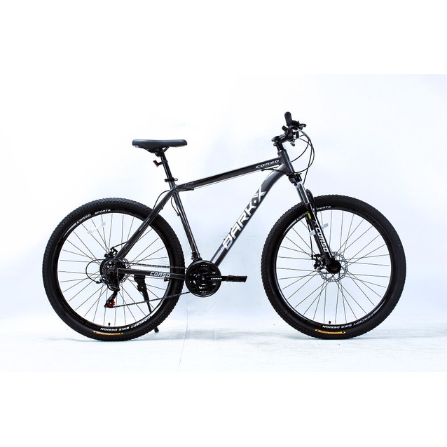 Велосипед 29 AL Corso «DARK-X» DX-29827 алюміній 21", (к-т SHIMANO) графітовий фото westvelo.com