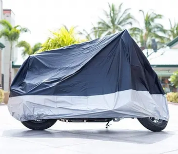 Чохол дощовик на скутер, "Motorcycle cover" синьо-сірий (L 232/100/125см)