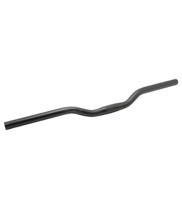 Руль мтв алюміній прямий 600мм. Ø22.2 х Ø25.4 (HB002) чорний матовий.