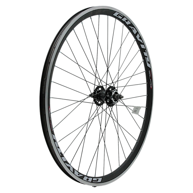 Колесо 27,5 перед, обід 2-ний чорний, втулка ST. SHUNFENG, диск 6 болтів, чорна спиця фото westvelo.com