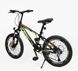 Велосипед 20 ST Corso «SPIRIT» ST-53088 сталь 11", (к-т SHIMANO) чорно-салатовий фото westvelo.com
