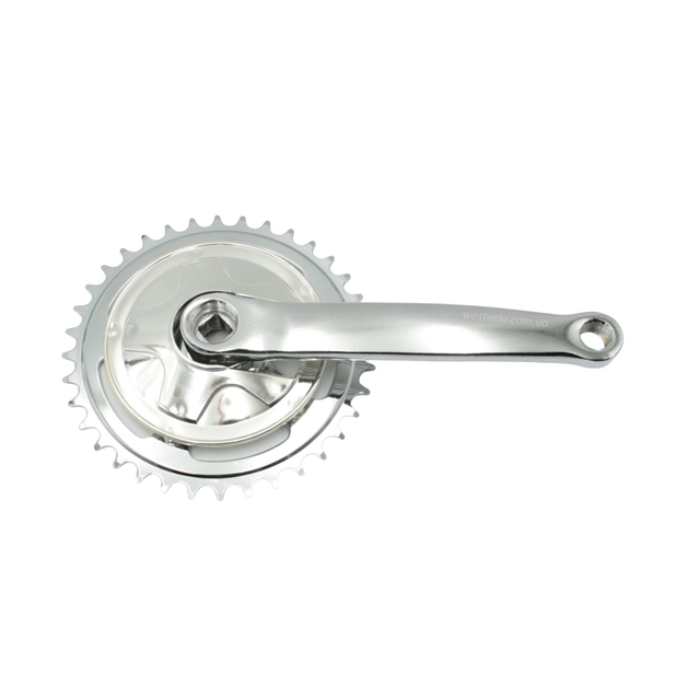 Система шатунів під планетарку 36T, L-170мм. сірий фото westvelo.com