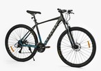 Велосипед 29 AL Corso «ANTARES» AR-29940 алюміній 21", (к-т SHIMANO) чорно-блакитний фото westvelo.com