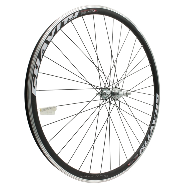 Колесо 28-29 зад, обід 2-ний чорний, втулка ST. на віночках, чорна спиця фото westvelo.com