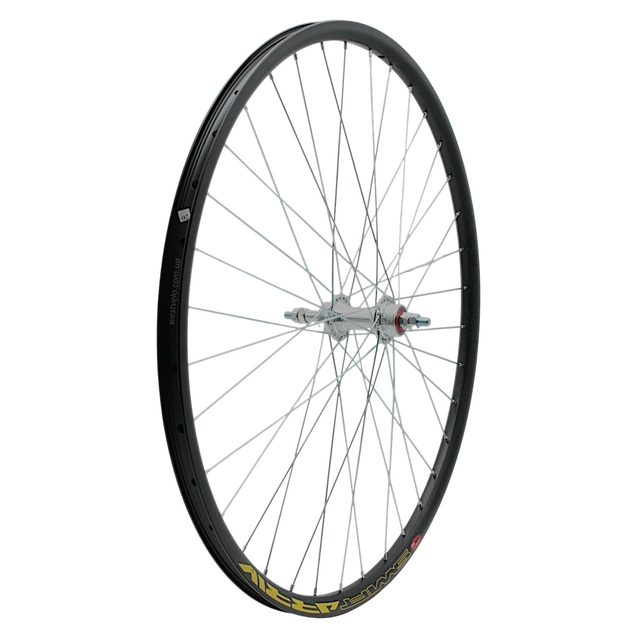 Колесо 28-29 зад, обід 2-ний чорний дисковий, втулка AL. на промах, диск різьба фото westvelo.com