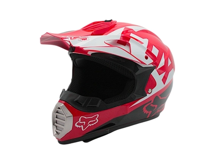 Шолом, закритий крос/ендуро (L 59-60) IBK 126, FOX червоний, глянцевий