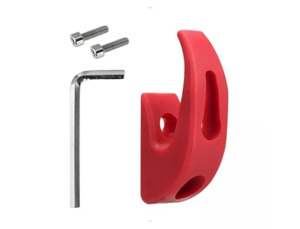 Гачок-вішалка на рульову стійку, червоний - для електросамоката (Xiaomi M365/PRO)