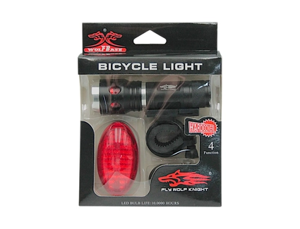 Фара + мигалка №12 L12 LED алюміній, на батарейках