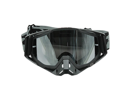 Мото окуляри Кросс-ендуро 100% 109-1-94, чорні, дзеркальний візор (class B)