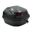 Кофр (багажник) для мотоцикла задній ROBIK 48 (400х400х280) 45L чорний глянцевий з катафотом фото westvelo.com
