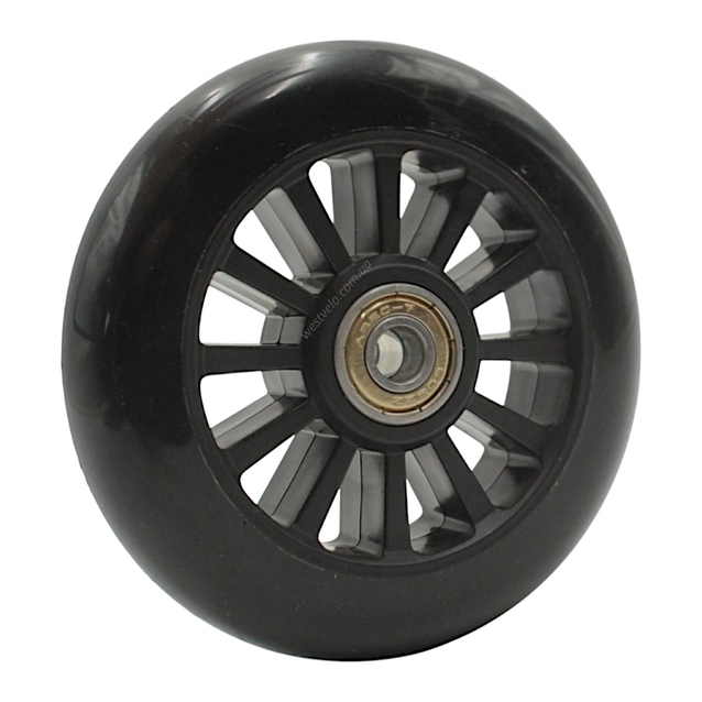 Колесо самоката дитячого пластик Ø100мм, чорний фото westvelo.com